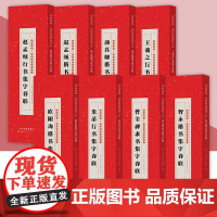 集字春联经典碑帖近距离临摹练字卡 智永楷书 颜真卿楷书米芾行书 曹全碑隶书 欧阳询楷书 王義之行书 赵孟癫行书 赵孟頫楷