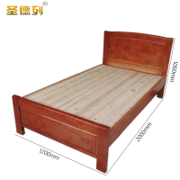 圣德列实木床G-8 2000*1200*1000mm