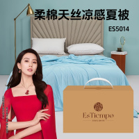 东纺拾光 ES5014 柔棉天丝 凉感夏被200*230cm 深浅蓝色(单位:条)