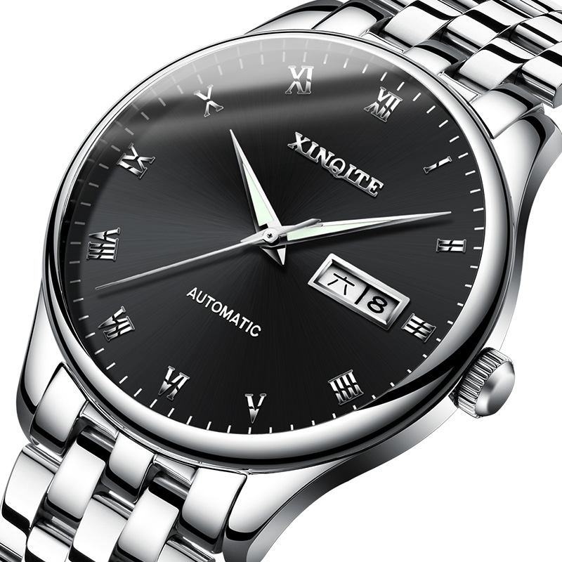新奇特男表学生薄自动机械表防水夜光时尚商务新款男士手表X-29
