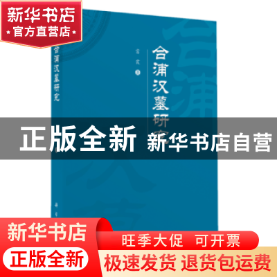 正版 合浦汉墓研究 富霞编著 科学出版社 9787030741387 书籍