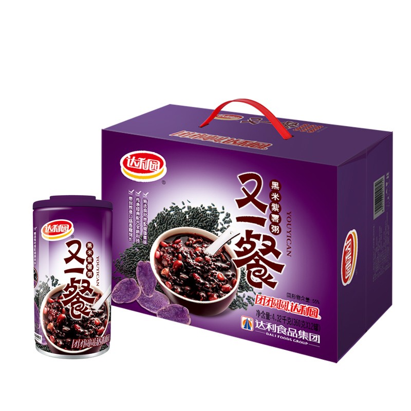 粥 360g*12罐 方便速食早餐粥杂粮粥 礼盒整箱装(新老包装随机发货)