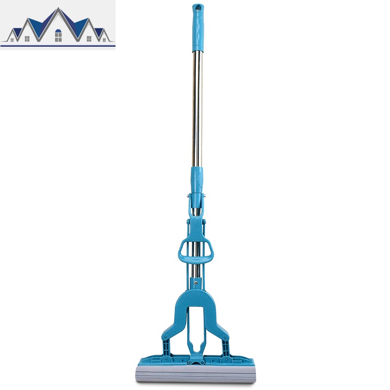 V型胶棉地拖 不锈钢挤水拖瓷砖地板适用2个头 三维工匠拖把及拖把头