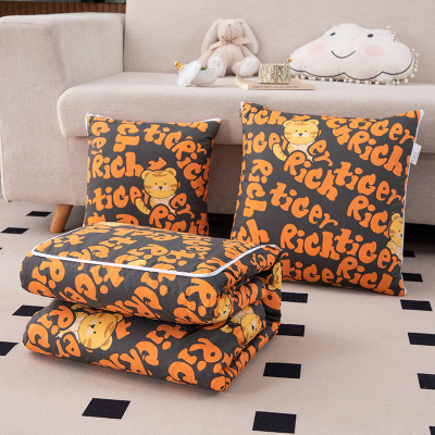 全棉抱枕被多功能靠垫被子办公午休两用被空调夏凉被纯棉面料