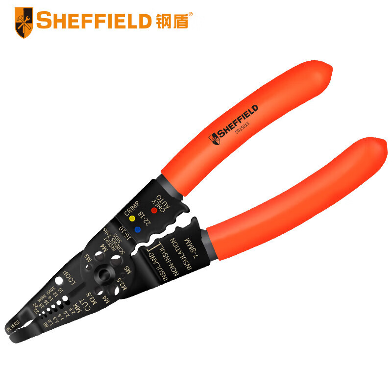 钢盾(SHEFFIELD) S035013 8带刃口剥线钳[家用]