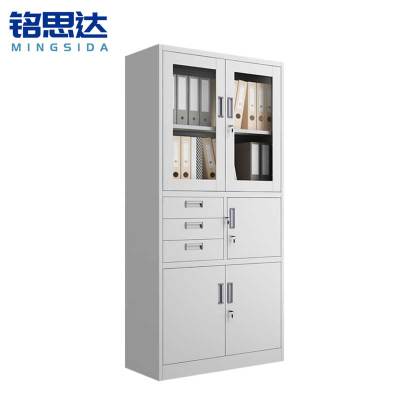 铭思达偏三斗文件柜1.8米台