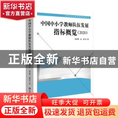 正版 中国中小学教师队伍发展指标概览(2020) 钱冬明,夏彧 华东