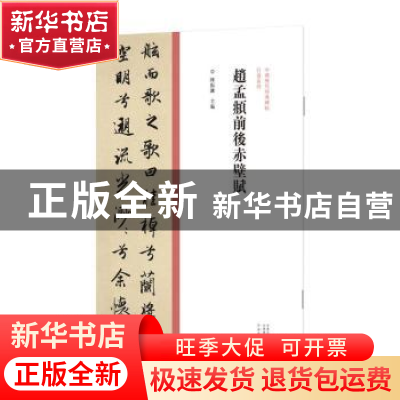 正版 趙孟頫前後赤壁賦 陈振濂 河南美术出版社 9787540156961 书