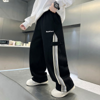 男童裤子春秋新款儿童工装裤中大童长裤口袋洋气束脚胖孩秋装季潮