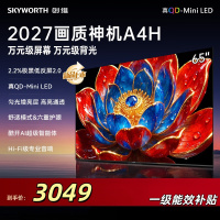 创维电视 65A4H 65英寸双层低反屏QD-Mini LED 4K超高清一级能效平板电视机 国家补贴