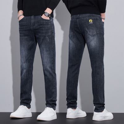 2026早春新款牛仔裤男款潮流百搭修身直筒裤男士弹力休闲牛仔长裤