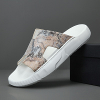 控价158男士真皮夏季镂空透气凉拖百搭可外穿高端小众休闲鞋凉鞋