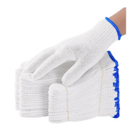 珂攸洋蓝白棉线手套15*10*1cm包