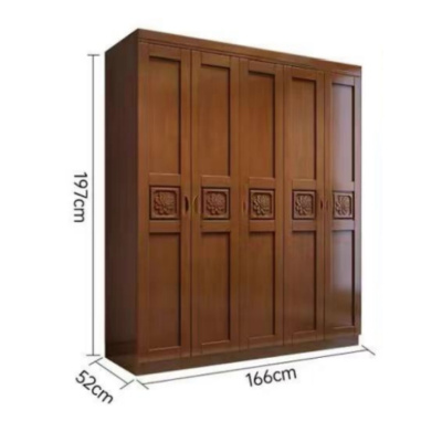 TENDZONE XJWT BY-YG13 中式橡胶木 实木衣柜(单位:套)