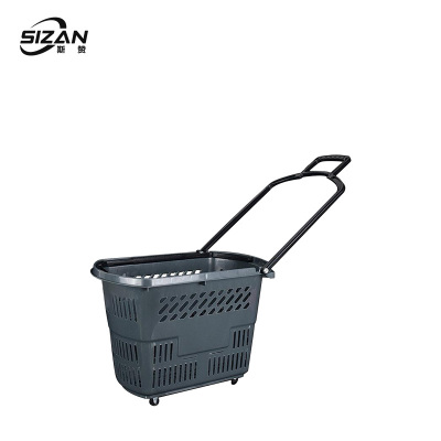 斯赞 单提手灰色45升拉杆篮 39*26*37cm 个