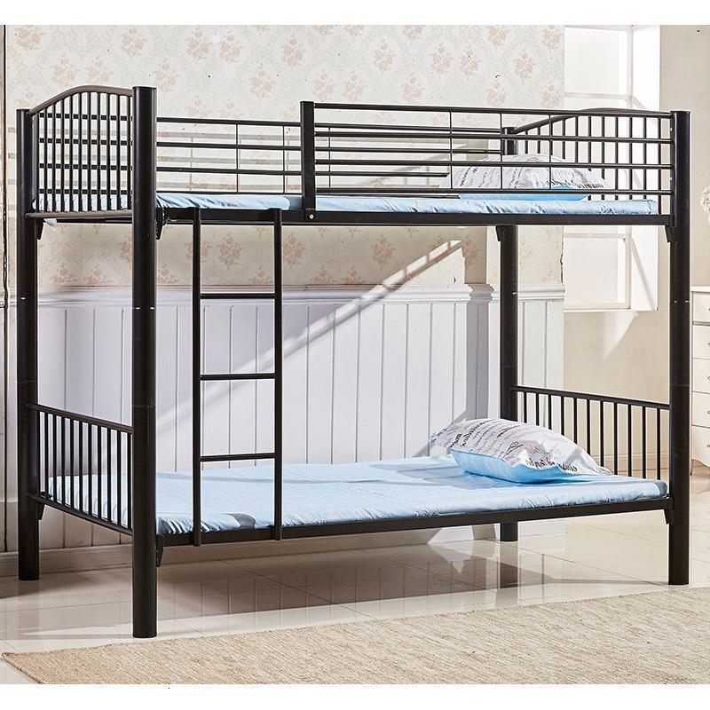 森美人铁艺高架床高低床铁床上下床双层床上下铺铁架床可拆分上下两层
