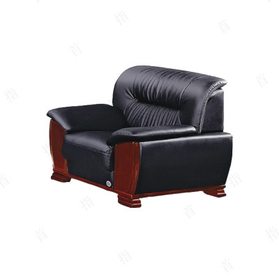 首指实木框架西皮办公沙发(KH) F076单人位