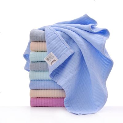 2条棉麻布巴棉棉洗脸成毛巾纱布不易掉毛吸水速干擦手毛巾