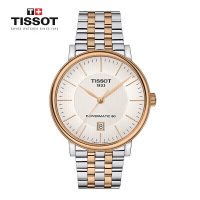 天梭(TISSOT)卡森臻我系列钢带机械男表T122.407.22.031.01