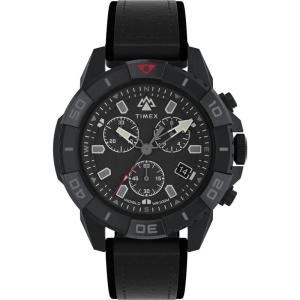 石英表户外探险系列黑盘防水计时表 Black