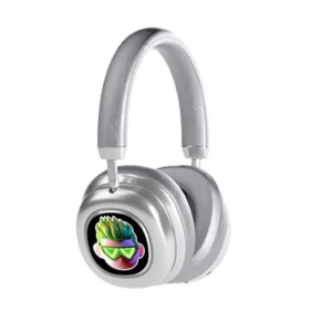 MorrorArt VWS X1头戴式无线蓝牙显示耳机PRO双屏版-银色