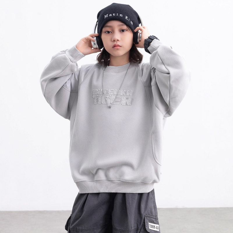 男童加绒卫衣一体绒新款中大童打底衫加厚酷帅儿童秋冬装潮衣