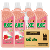 AXE斧头牌西柚洗洁精1.01kg*4瓶装蔬果洗涤碗剂家庭装维E护肤