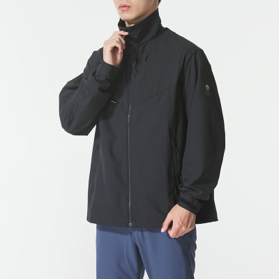 安德玛(Under Armour)男装新款运动服户外跑步健身训练外套时尚休闲立领夹克6010032-001 ZP