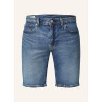 Levi's男士修身短裤窄版牛仔短裤五口袋拉链设计做旧效果柔软舒适