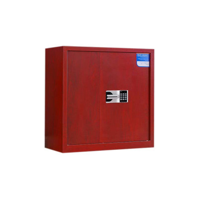 豪利特保密柜财务档案柜文件柜办公室资料储物柜保险柜矮柜红木纹-国保密码锁