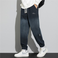 高端渐变牛仔裤男士夏季2026新款百搭宽松束脚休闲时尚潮牌长裤子