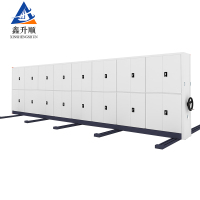 鑫升顺钢制档案架密集柜档案室密集架手摇式移动档案柜文件柜资料柜一列八组每立方单价