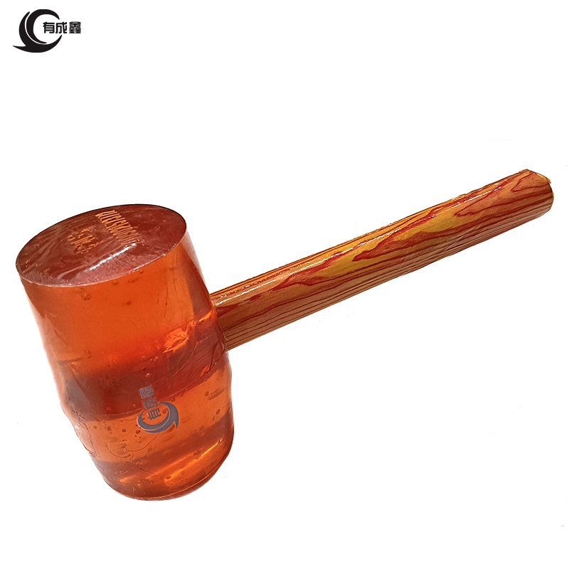有成鑫木柄橡胶锤橡皮锤 胶榔头 地板瓷砖安装锤 1000g 把