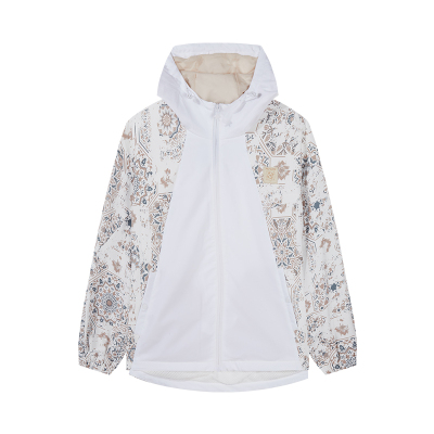  361°女装新款秋装上衣绒里风衣宽松运动外套女