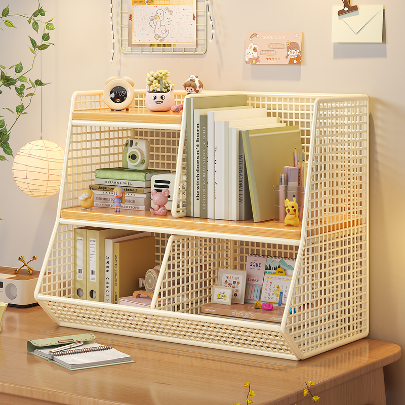 书架桌面置物架儿童绘本架学生书本收纳层架家庭阅读区布置图书柜子