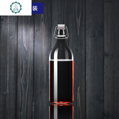 泡酒专用酒坛子罐酒瓶酒缸白酒玻璃瓶家用密封一斤装10斤空瓶封后收藏送硅胶漏斗-1100单只酒具