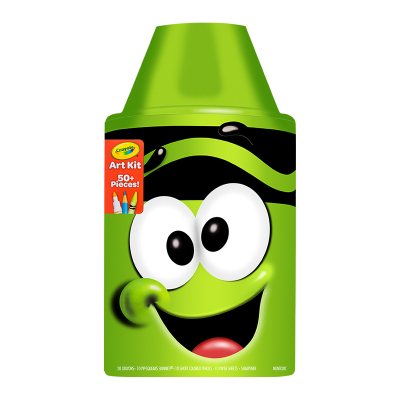 绘儿乐（Crayola）儿童绘画套装儿童礼盒可水洗水彩笔蜡笔铅笔蜡笔先生绿色04-6897