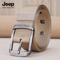 JEEP SPIRIT吉普男士皮带时尚青年帆布韩版休闲尼龙针扣腰带裤带