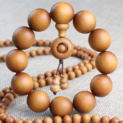 厂家直销印度巴比檀香木手链 男女佛珠念珠手串 檀香手链香味持久送女朋友老婆情人节七夕生日礼物