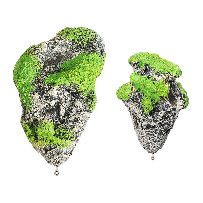 鱼缸装饰假山造景石头塑料水植物仿真悬水族布景漂