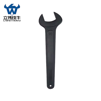 立伟铁牛单头呆扳手90mm/把