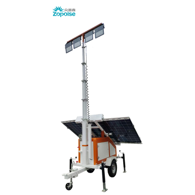 众普森 ZPS DY502 DC24V 400W IP65 7.9M太阳能 自动化照明灯塔(计价单位:台)橙白色