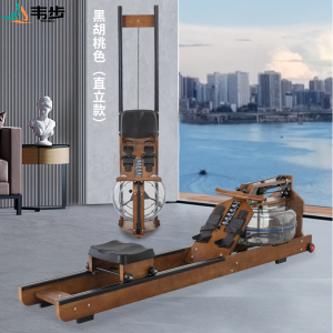 韦步商用水阻划船机家用实木双轨划船器艇折叠纸牌屋划船机折叠