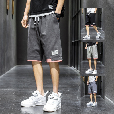 夏季男士短裤外穿裤子男生薄款五分裤篮球日系工装裤2021新款休闲裤男卡诺蔻