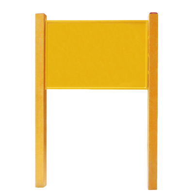 众城应鑫 双立柱警示牌 600*1050mm*1500mm 套