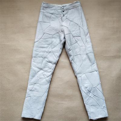 HLCOMAN18年冬季防寒保暖裤中老年皮裤子加厚一体男女高腰棉裤外套棉裤