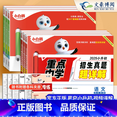 语数英☆小升初[分类卷+招生真题]6本(全国通用) 小学通用 [正版]2025小白鸥星空小升初分类卷语文数学英语五年真题