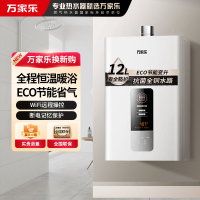 万家乐 12升燃气热水器 升级0.1度恒温智能变升 ECO节能电辅防冻WIFI智控 液化气12DP1(F)