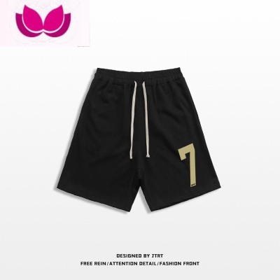七斓ins国潮牌高街风运动休闲短裤男hiphop美式夏季宽松简约五分裤子