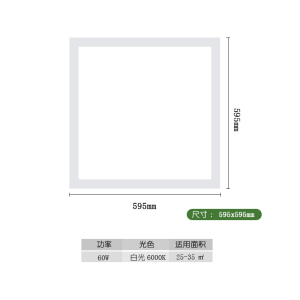 LED嵌入式平板灯48W/60W /98W 220V白光 嵌入式(矿棉板棚集成吊顶棚使用)